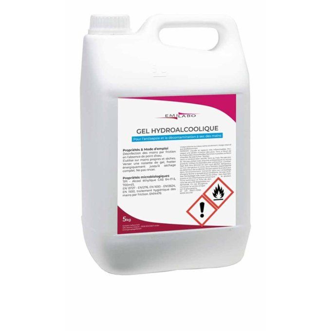 GEL HYDROALCOOLIQUE EMILABO 5L