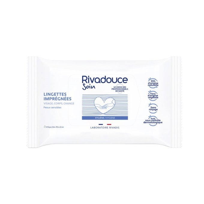 Lingettre pré-imprégnées corps et visage