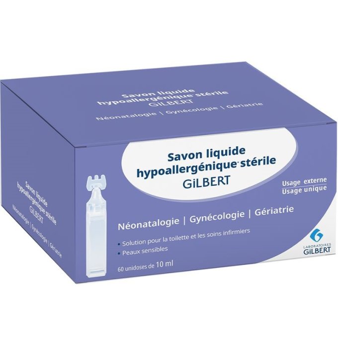 Savon unidose stérile hypoallergénique