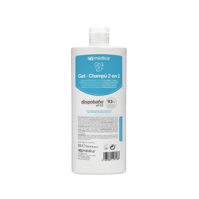 Gel douche corps et cheveux 2 en 1 Dispobano