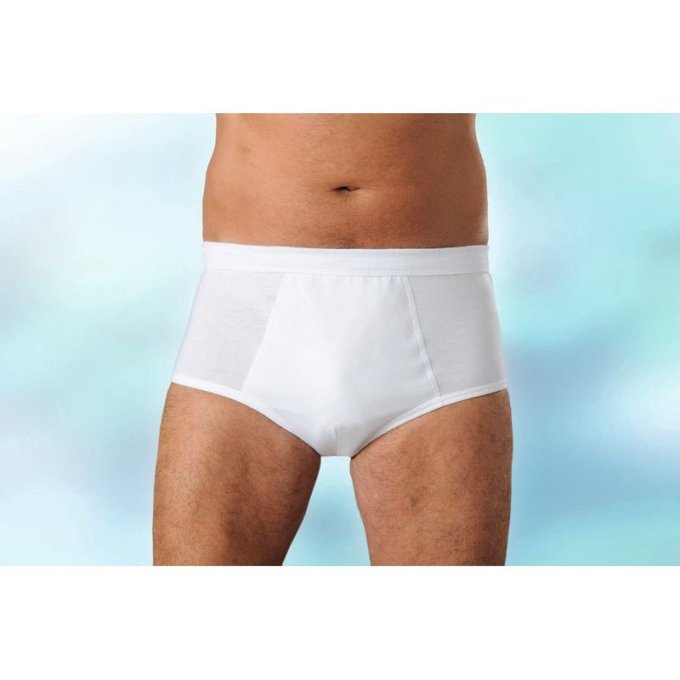 Slip fermé homme blanc