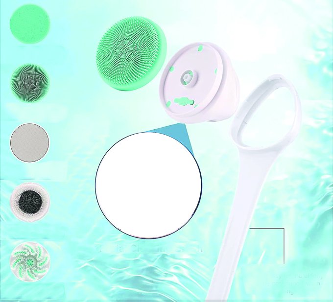 Brosse de douche rechargeable