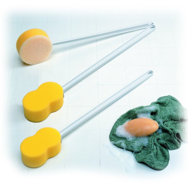 Eponge à manche anatomique