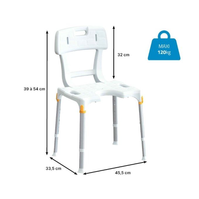 Chaise de douche Capri Plus