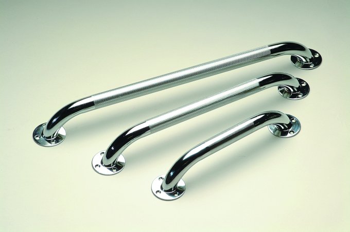 Barre d'appui acier chromé