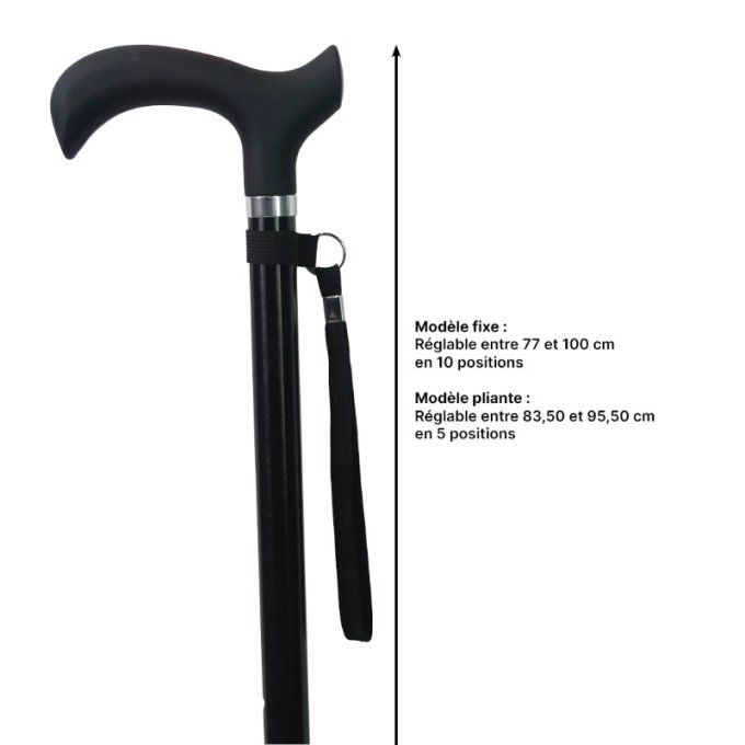 CANNE DESIGN EN ALUMINIUM PLIANTE OU FIXE