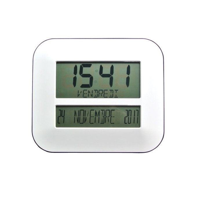 Horloge calendrier radiopilotée Timéo