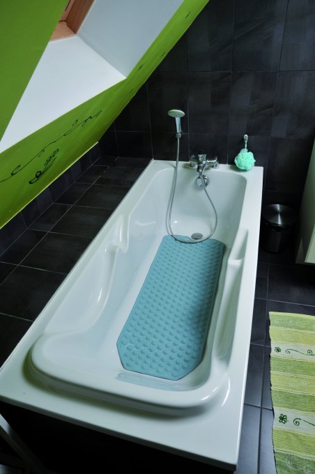Tapis de baignoire extra-long