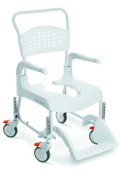 Chaise de douche à roulettes Clean