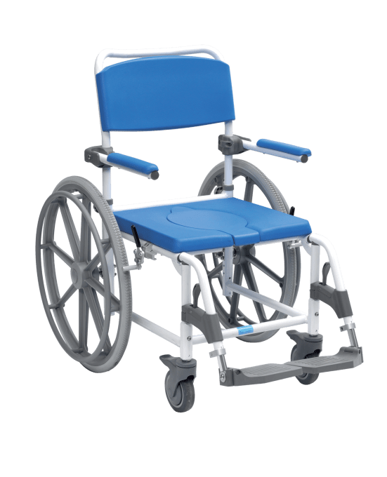 Chaise de douche Aston grandes roues